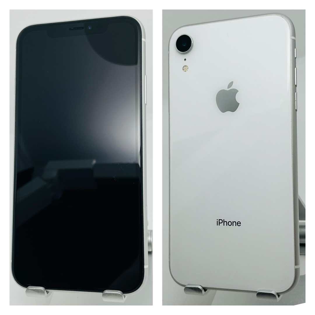 新品電池　iPhone XR White 128 GB SIMフリー 6