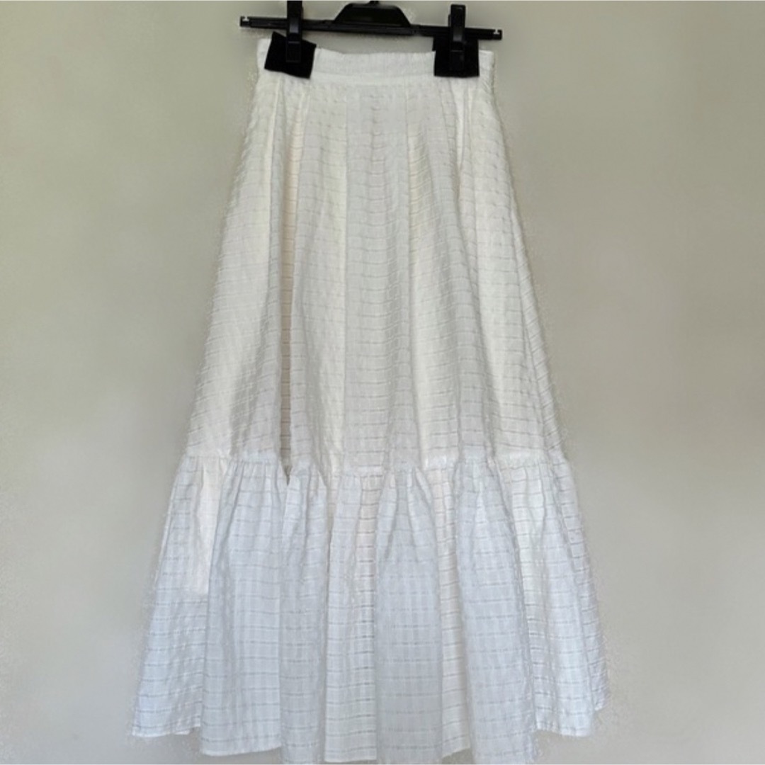 herlipto Stripe Jacquard Volume Skirt