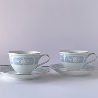 ノリタケ(Noritake)の美品　ノリタケ　Noritake カップ＆ソーサー　レースウッドゴールド(食器)