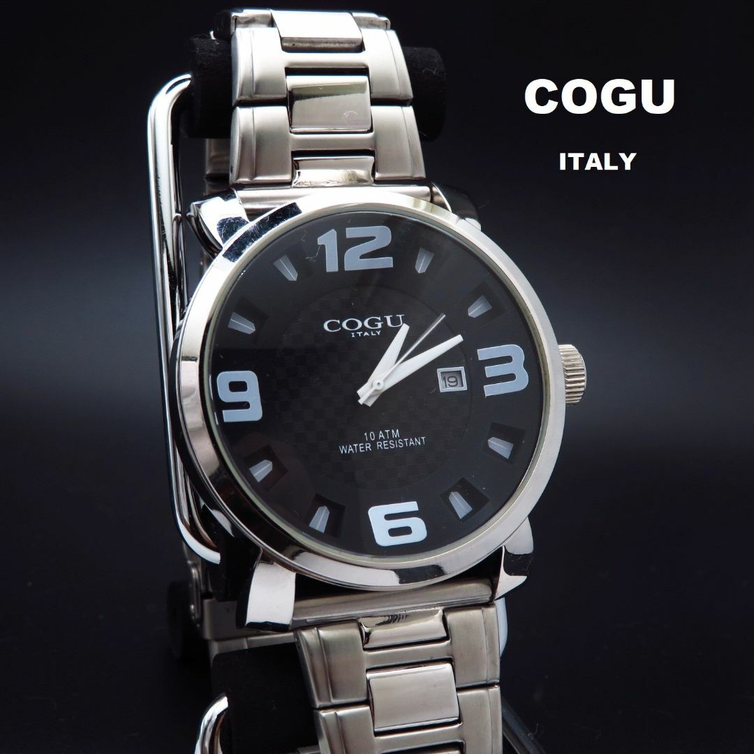 COGU(コグ)のCOGU 腕時計 デイト ビッグフェイス 大きいサイズ メンズの時計(腕時計(アナログ))の商品写真