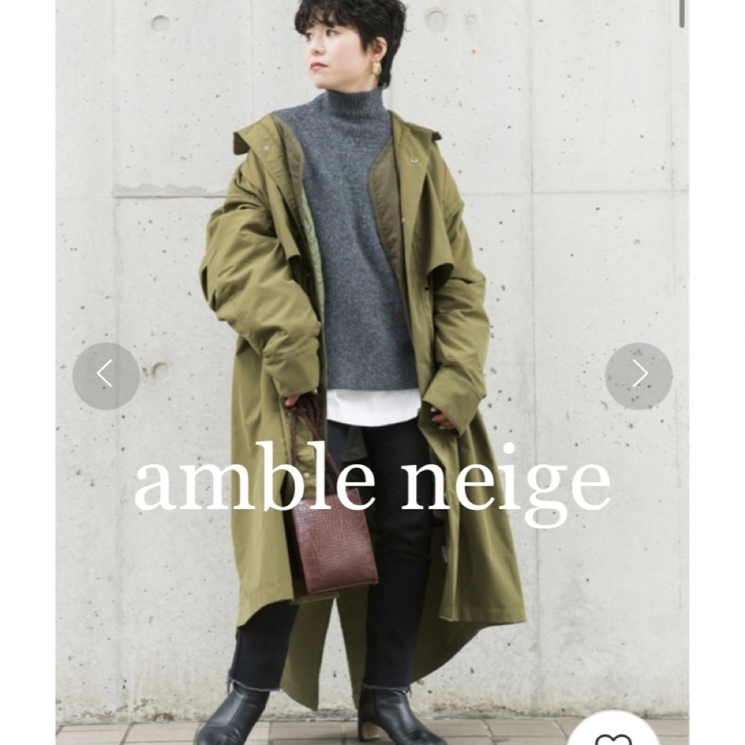 amble neige キルティングライナー付き タックスリーブ モッズコート | フリマアプリ ラクマ
