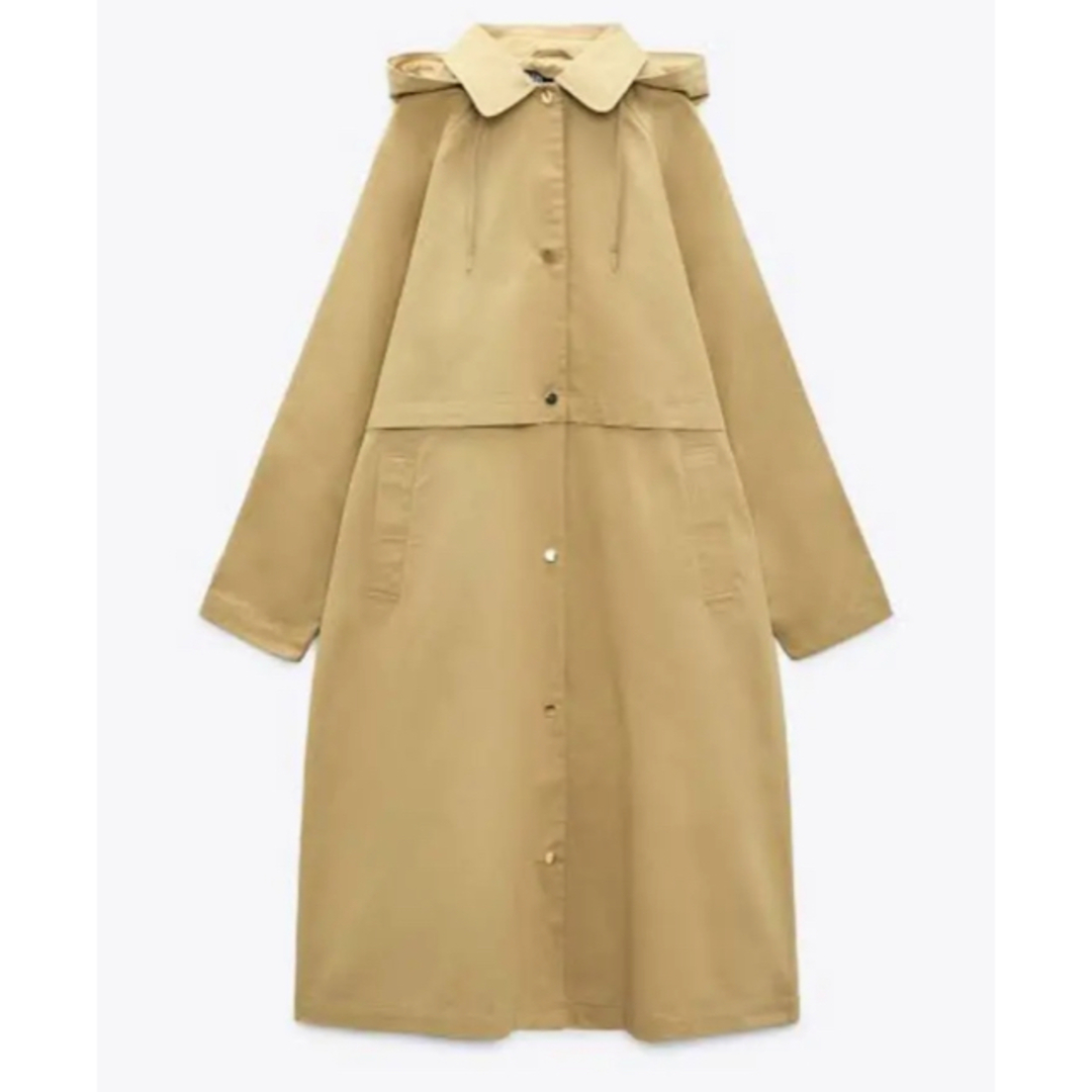 予約中!】 ZARA スプリングコート フード付き 春物 トレンチコート XS 予約中!】 ZARA スプリングコート フード付き 春物 トレンチコート XS