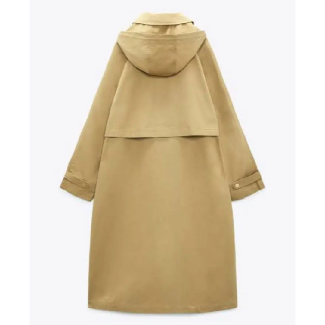 ZARA トレンチコート取り外し可能フード付き ステンカラーコート ZARA トレンチコート取り外し可能フード付き ステンカラーコート
