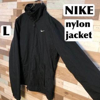 nike 90s ヴィンテージ　厚手ナイロンジャケット　コート　ナイキ　黒