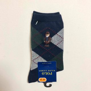 ポロラルフローレン(POLO RALPH LAUREN)のラルフ  ベア  キッズソックス19cm-21cm　※新品　男の子(靴下/タイツ)