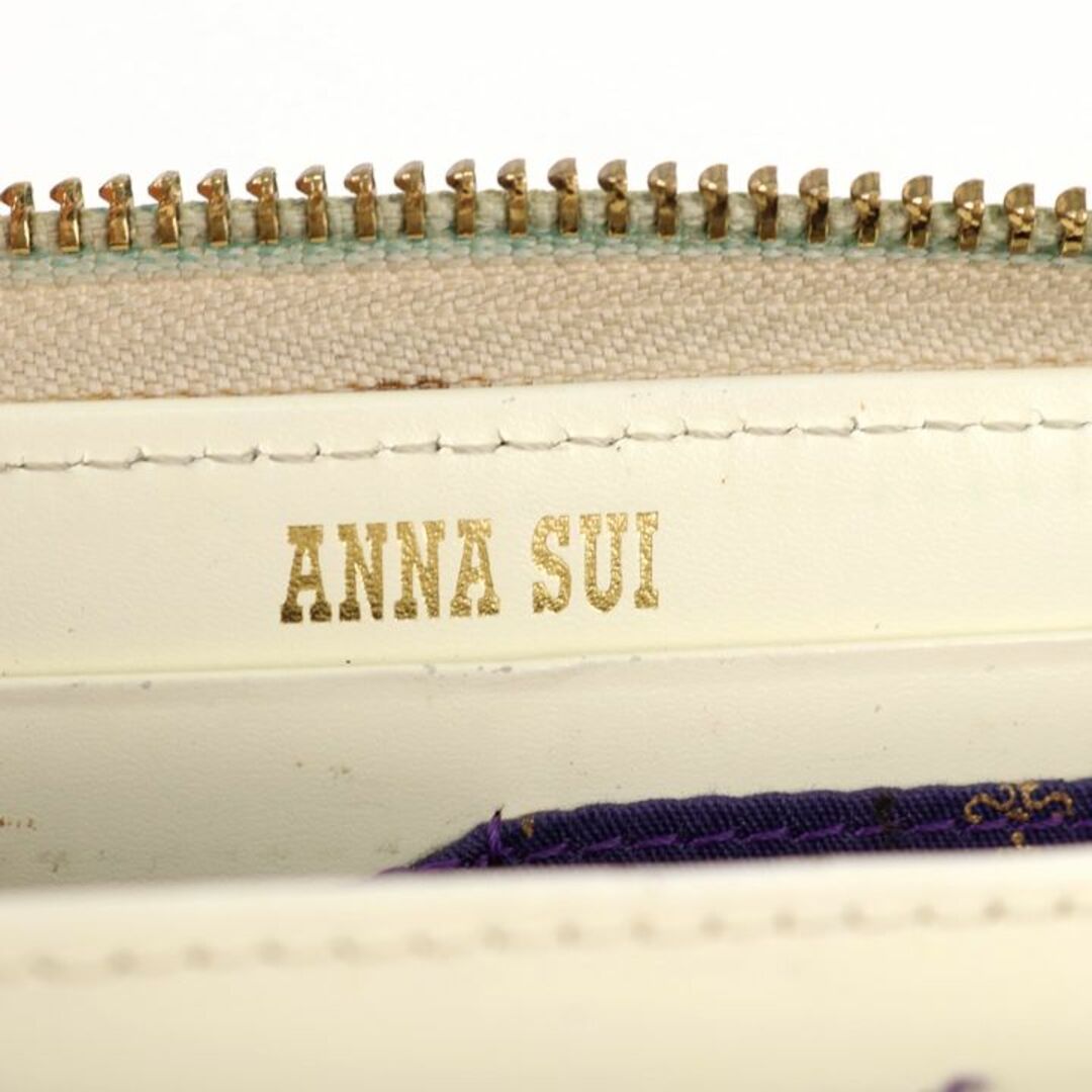 ANNA SUI(アナスイ)のアナスイ 長財布 ラウンドファスナー ハート 小銭入れあり ブランド ロングウォレット レディース イエロー ANNA SUI レディースのファッション小物(財布)の商品写真