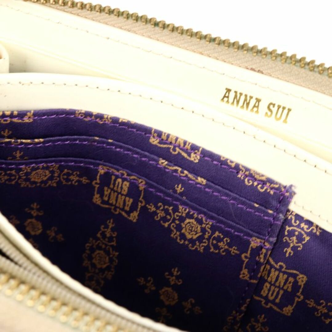 ANNA SUI(アナスイ)のアナスイ 長財布 ラウンドファスナー ハート 小銭入れあり ブランド ロングウォレット レディース イエロー ANNA SUI レディースのファッション小物(財布)の商品写真