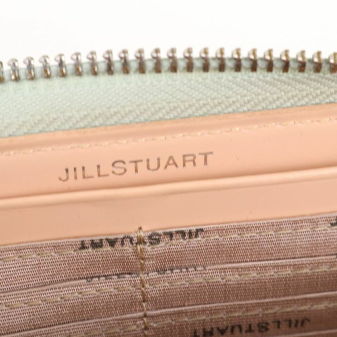 JILLSTUART(ジルスチュアート)のジルスチュアート 長財布 レザー リボン L字ファスナー 小銭入れあり ブランド ウォレット レディース グリーン JILLSTUART レディースのファッション小物(財布)の商品写真