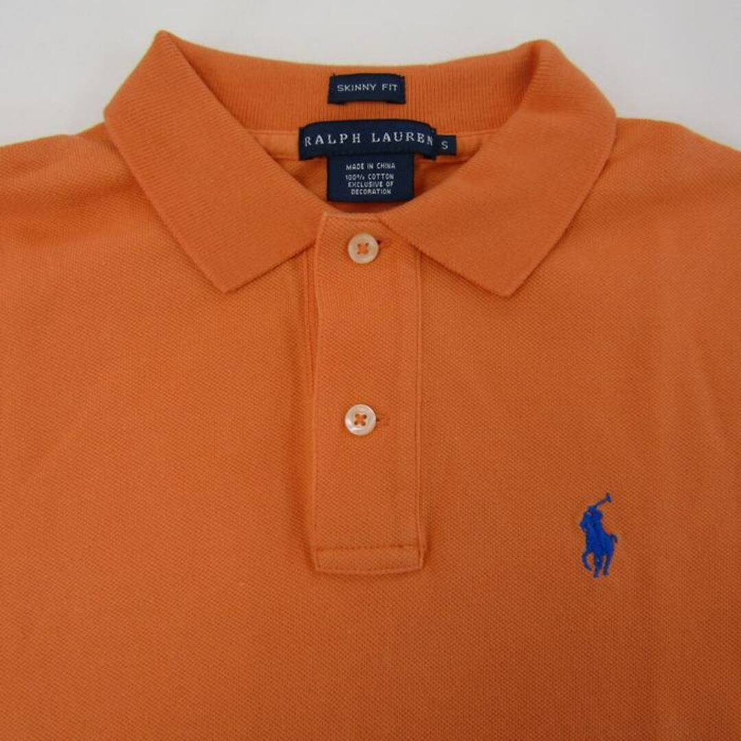 Ralph Lauren(ラルフローレン)のラルフローレン ポロシャツ 半袖 コットン100% ポニーロゴ 無地 トップス  レディース Sサイズ オレンジ RALPH LAUREN レディースのトップス(ポロシャツ)の商品写真