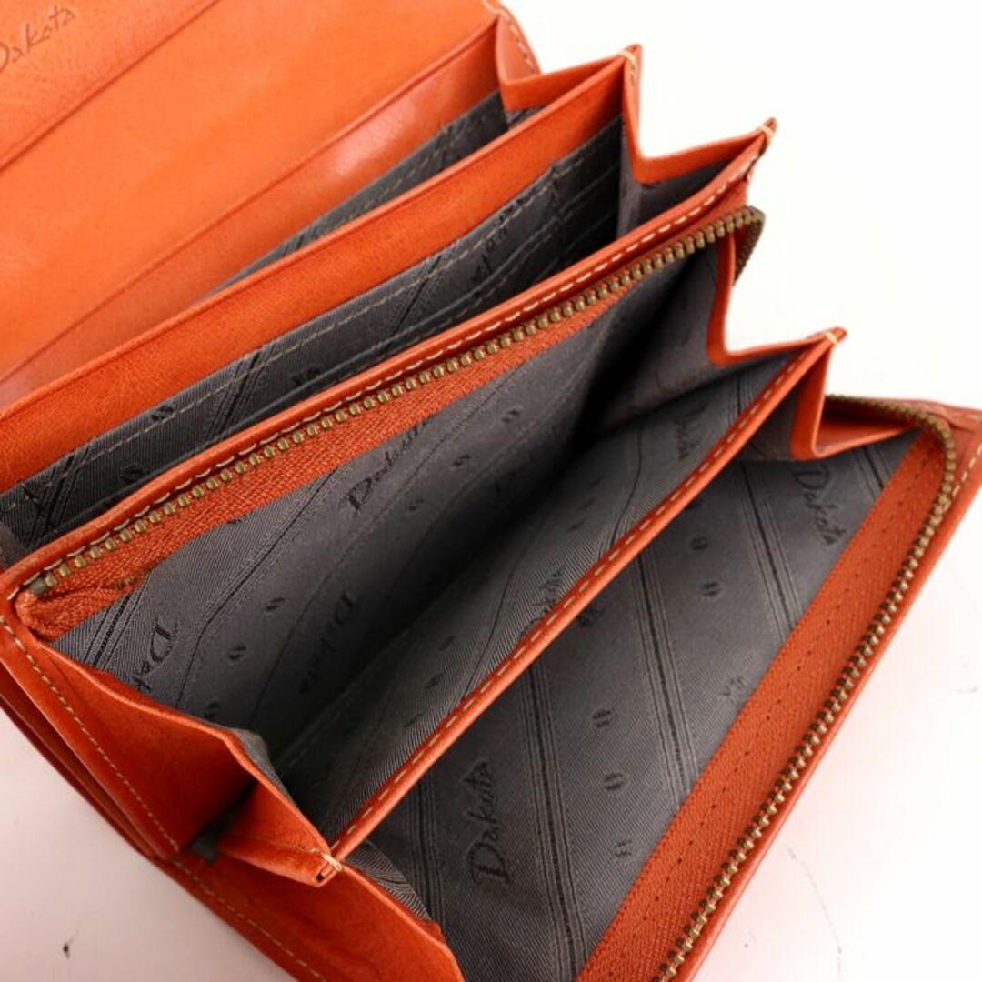[ダコタ] 二つ折り財布 本革 レディース コッチャ オレンジレッド