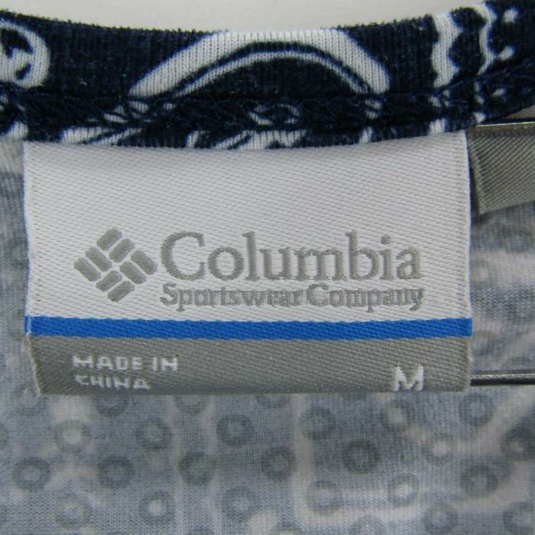 Columbia(コロンビア)のコロンビア Tシャツ 半袖 総柄 トップス アウトドア トレッキング レディース Mサイズ ネイビー Columbia レディースのトップス(Tシャツ(半袖/袖なし))の商品写真