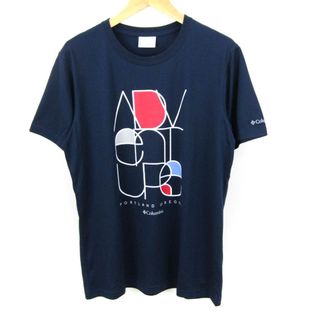 コロンビア(Columbia)のコロンビア Tシャツ 半袖 トップス アウトドア トレッキング メンズ Mサイズ ネイビー Columbia(Tシャツ/カットソー(半袖/袖なし))