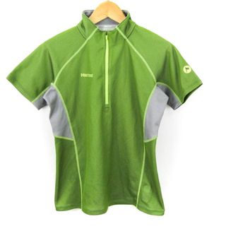 マーモット(MARMOT)のマーモット Tシャツ 半袖 無地 トップス スポーツウエア レディース Lサイズ グリーン MARMOT(Tシャツ(半袖/袖なし))