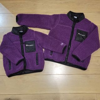 チャンピオン(Champion)の専用　チャンピオン　パープルモコモコジャケット　兄弟お揃いコーデ　リンクコーデ(ジャケット/上着)