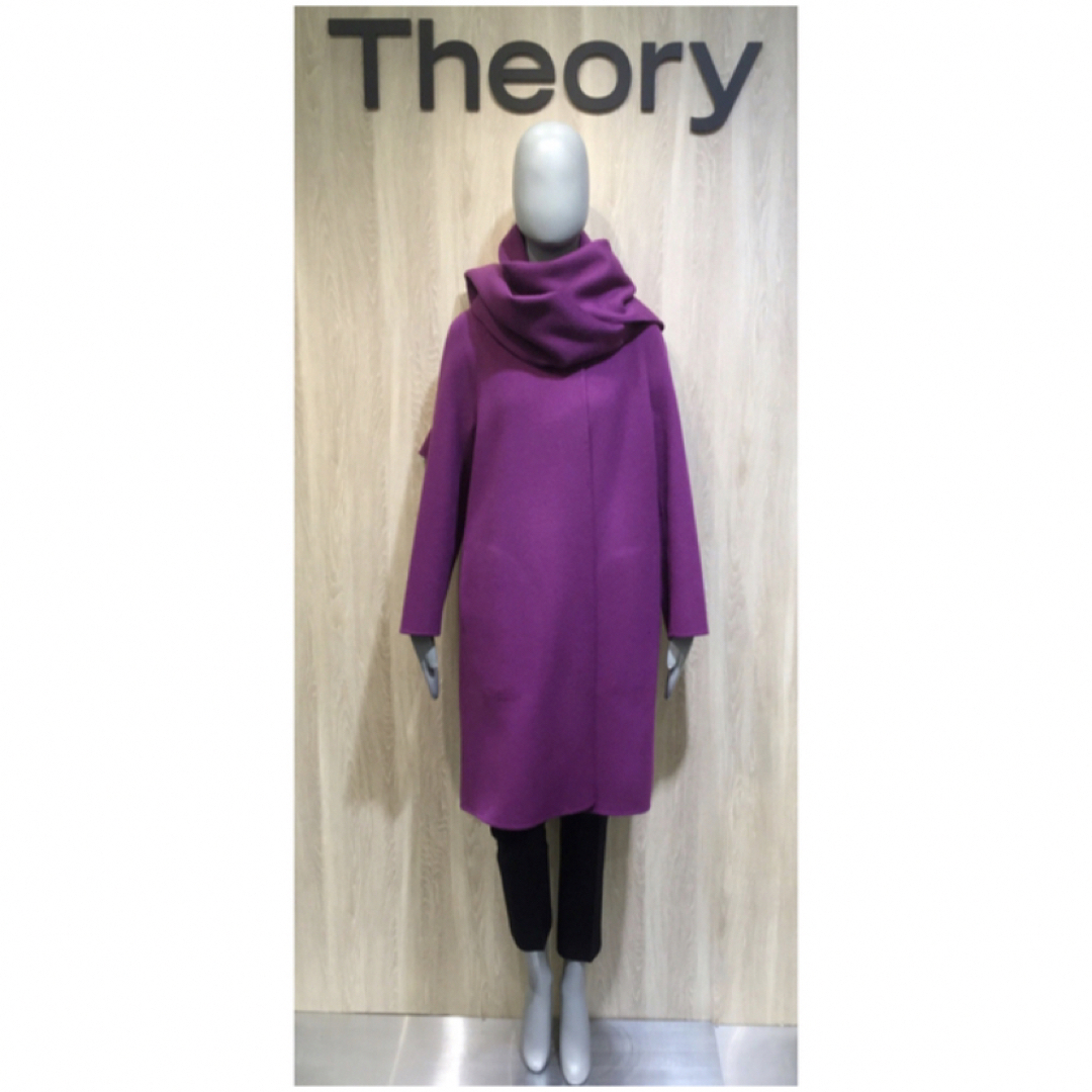 theory(セオリー)のTheory 20aw マフラー付きコート レディースのジャケット/アウター(ロングコート)の商品写真