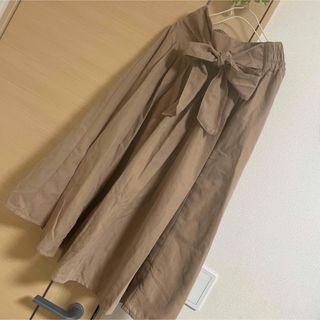 新品タグ付★キュロットワイドパンツ★ベージュL(キュロット)