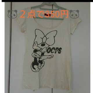 🐼２点350円🐼ミニーマウス 半袖プリントTシャツ Mサイズ(Tシャツ(半袖/袖なし))