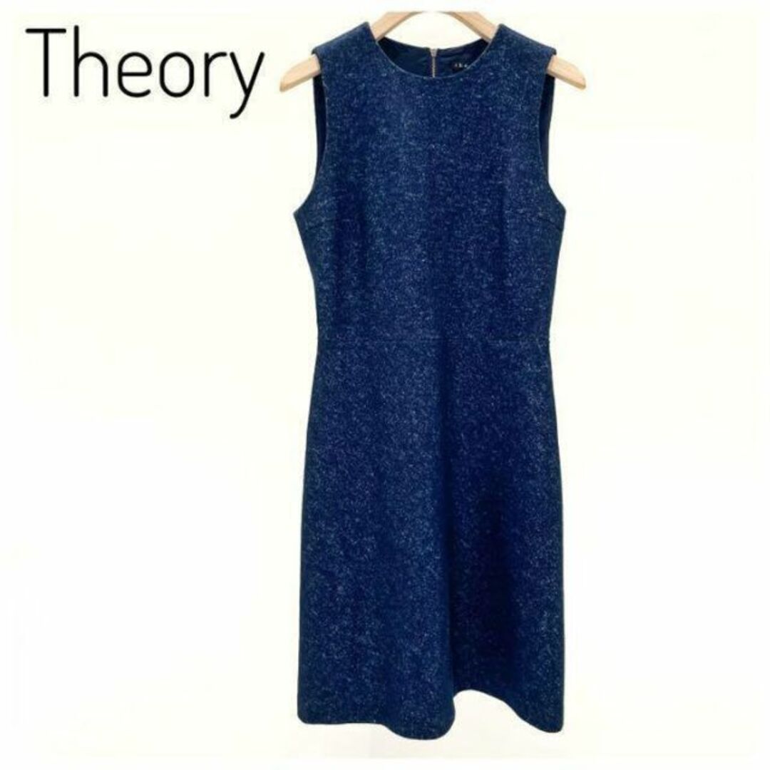 theory - 極美品⭐️セオリー Theory ワンピース ネイビー サイズ０ ７ ...