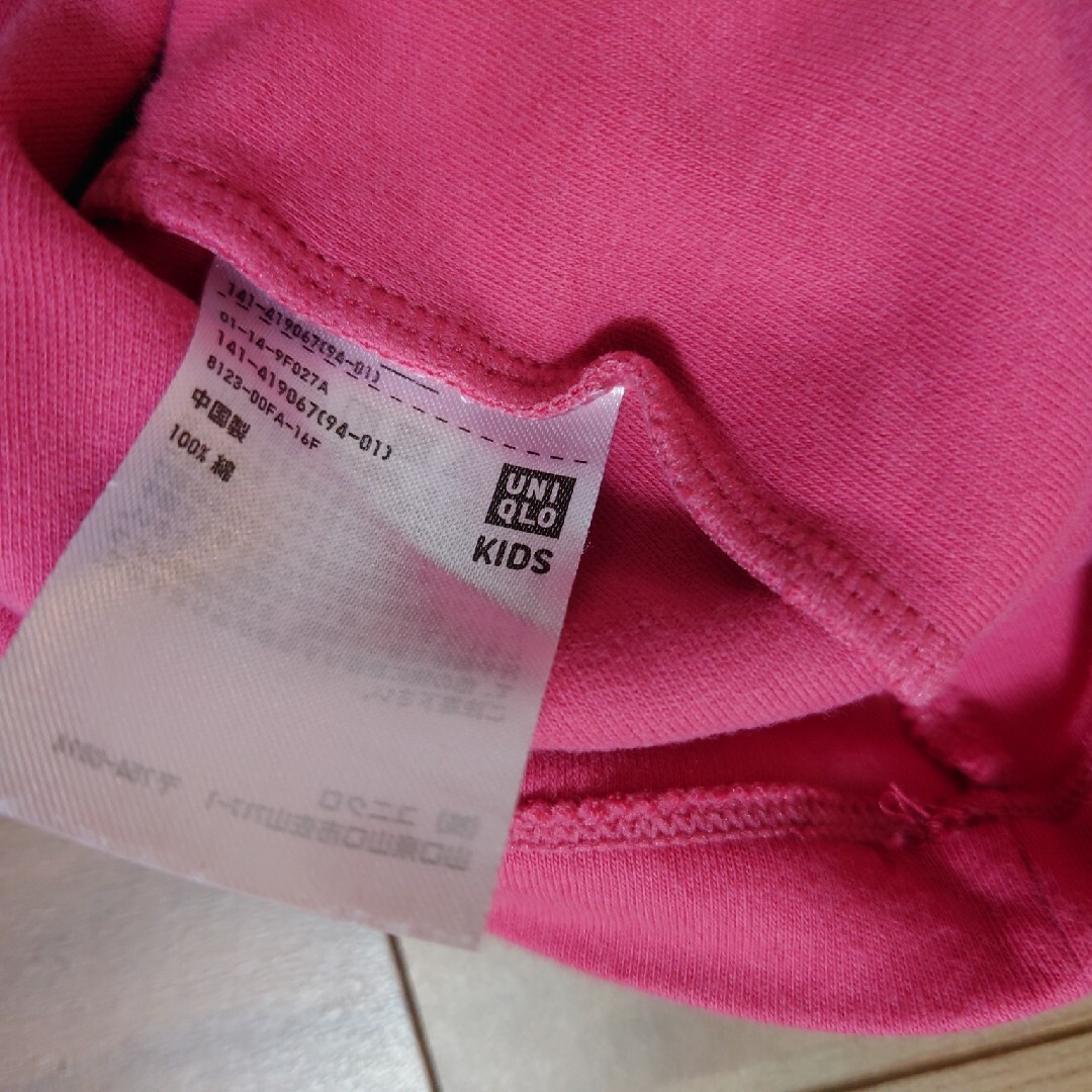 UNIQLO(ユニクロ)のユニクロ　ソフトタッチクルーネックT　160 キッズ/ベビー/マタニティのキッズ服女の子用(90cm~)(Tシャツ/カットソー)の商品写真