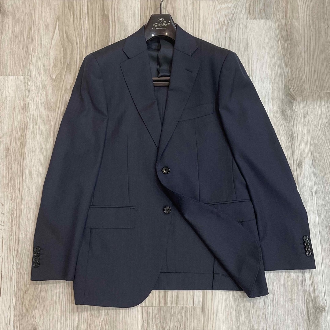 BEAMS F - 美品 DORAGO社 ウール スリーピーススーツ ネイビー 165A A5