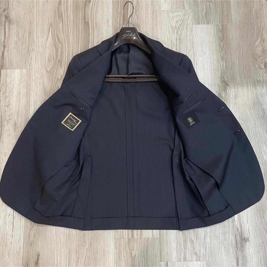 BEAMS F - 美品 DORAGO社 ウール スリーピーススーツ ネイビー 165A A5