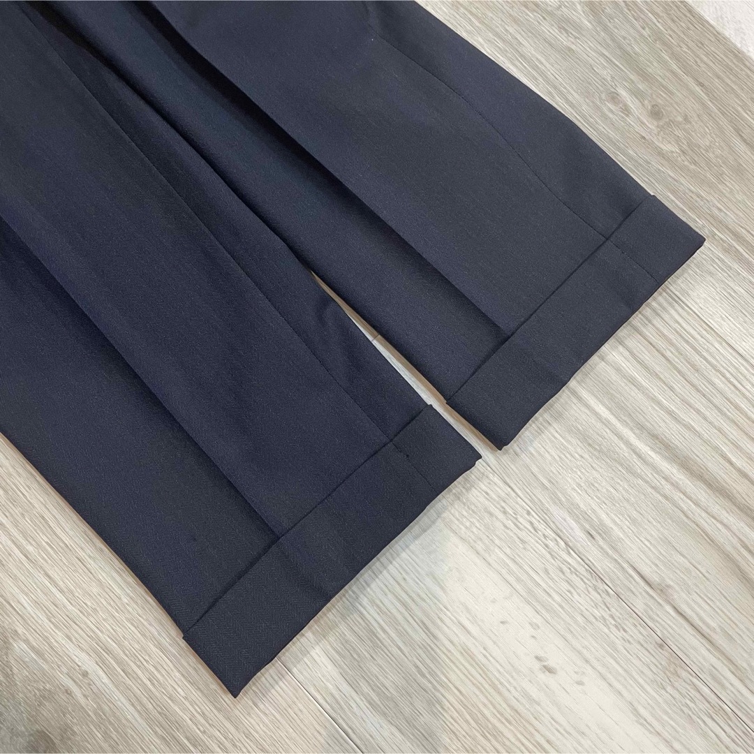 BEAMS F - 美品 DORAGO社 ウール スリーピーススーツ ネイビー 165A A5