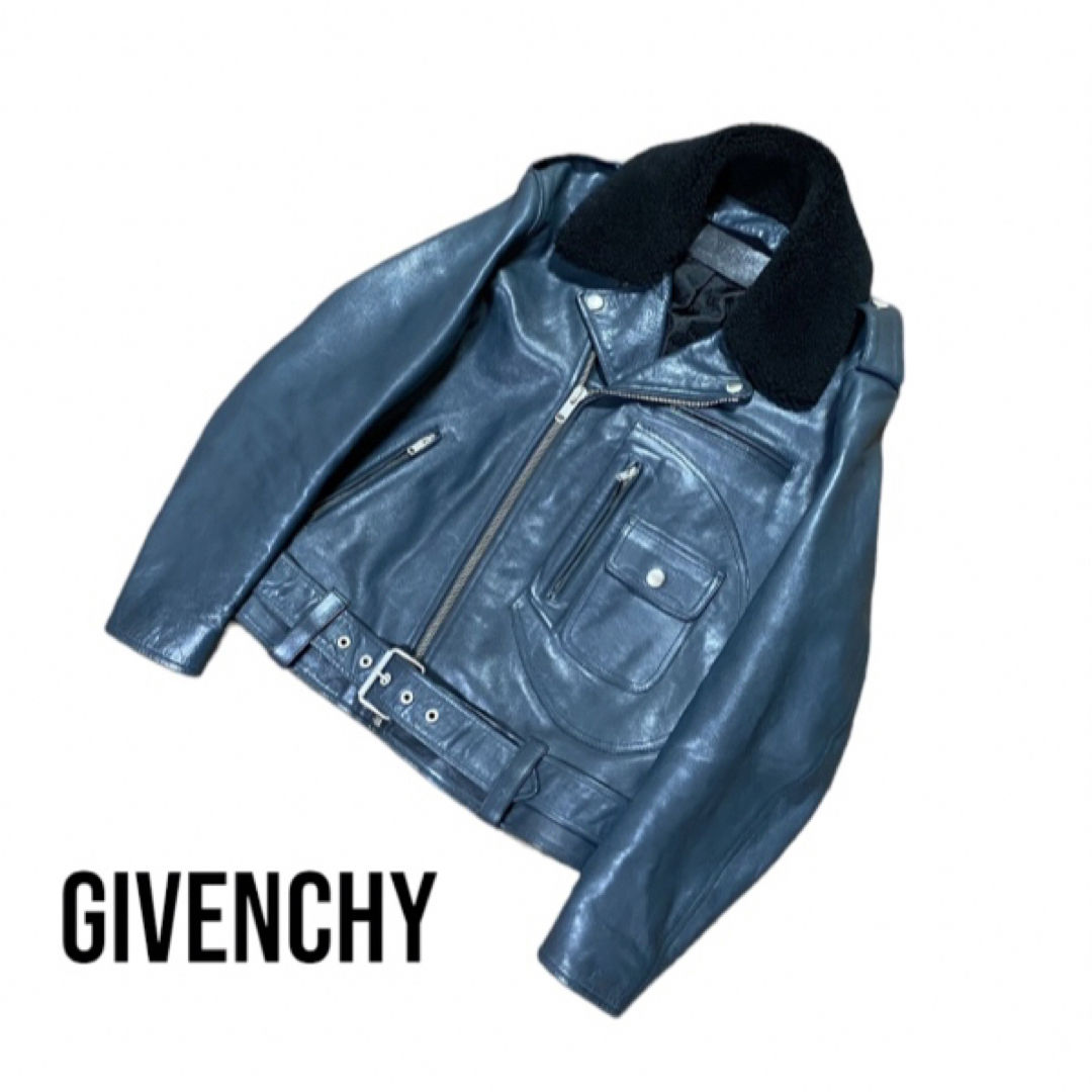 GIVENCHY - 【Givenchy】ダブルライダースジャケットの通販 by ブルー