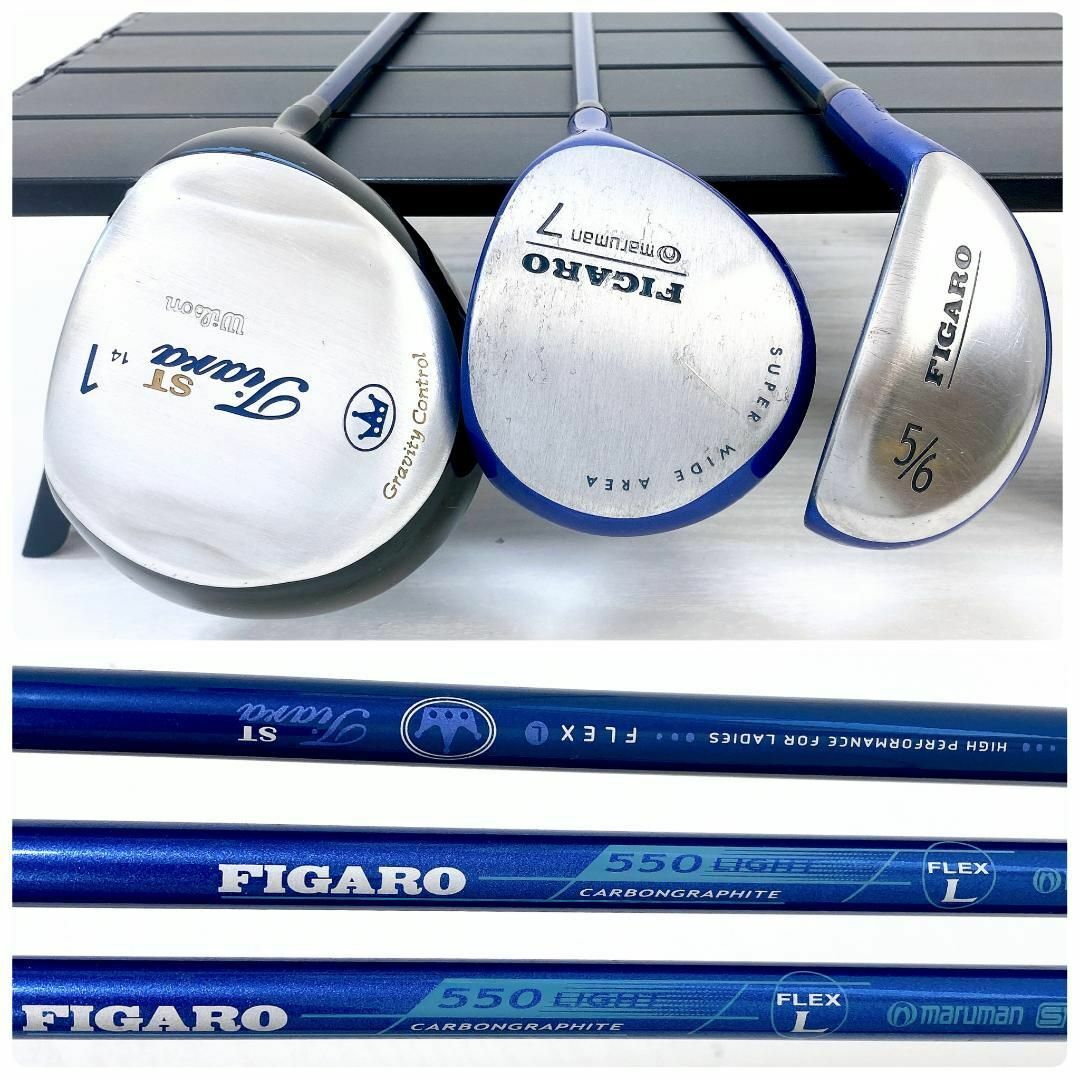 優しい初心者セット】Wilson FIGARO レディース ゴルフクラブ L-