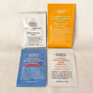 キールズ(Kiehl's)の新品4種セット◆キールズ美白化粧水＆トナー＆クレンジングマスク＆クリーム試供品(サンプル/トライアルキット)