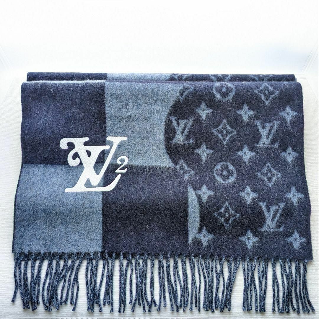 LOUIS VUITTON(ルイヴィトン)の極美品 ルイヴィトン×ニゴー エシャルプダミエ ジャイアントマフラー レディースのファッション小物(ストール/パシュミナ)の商品写真