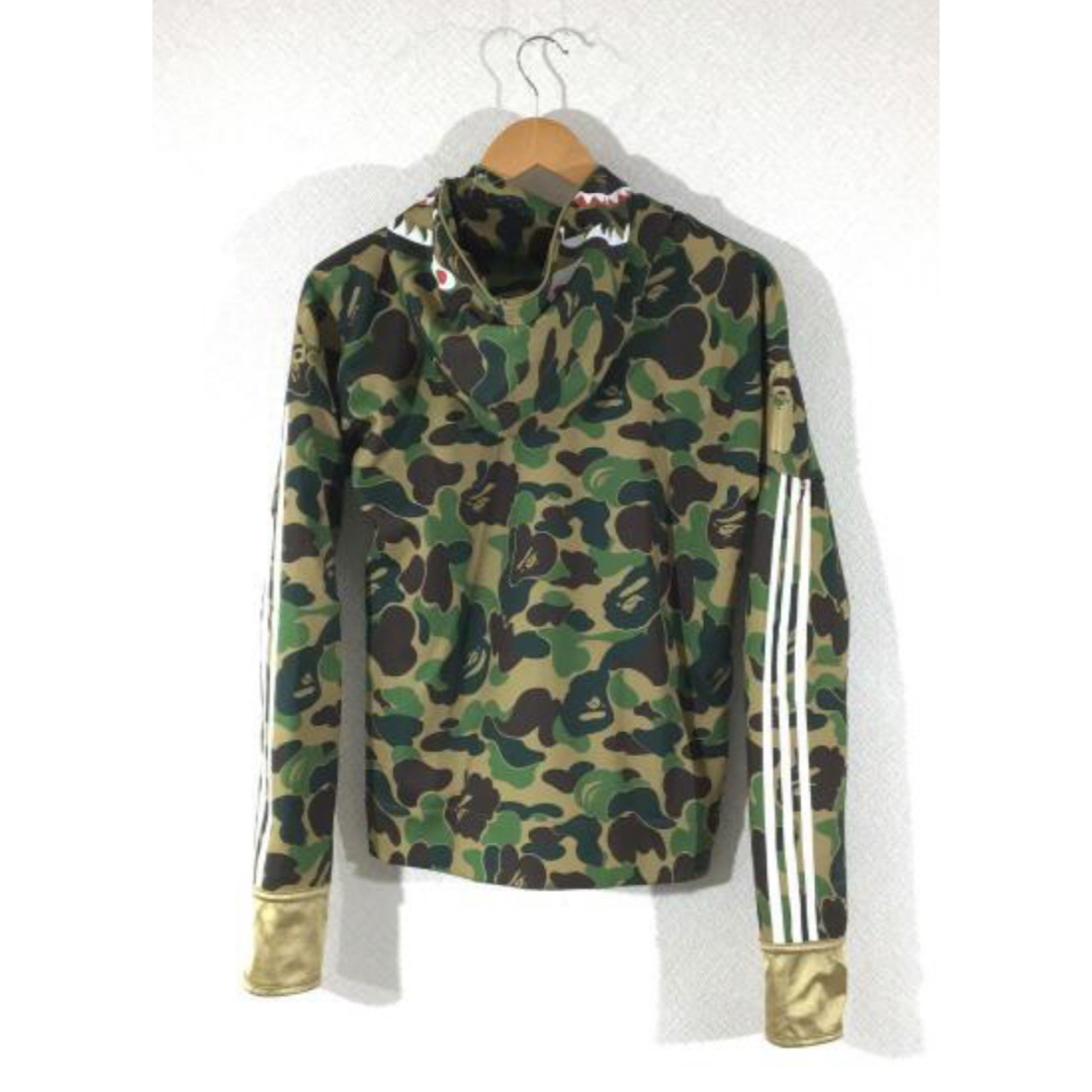 A BATHING APE - a bathing ape ✖️ adidas コラボパーカーの A BATHING APE - a bathing ape ✖️ adidas コラボパーカーの