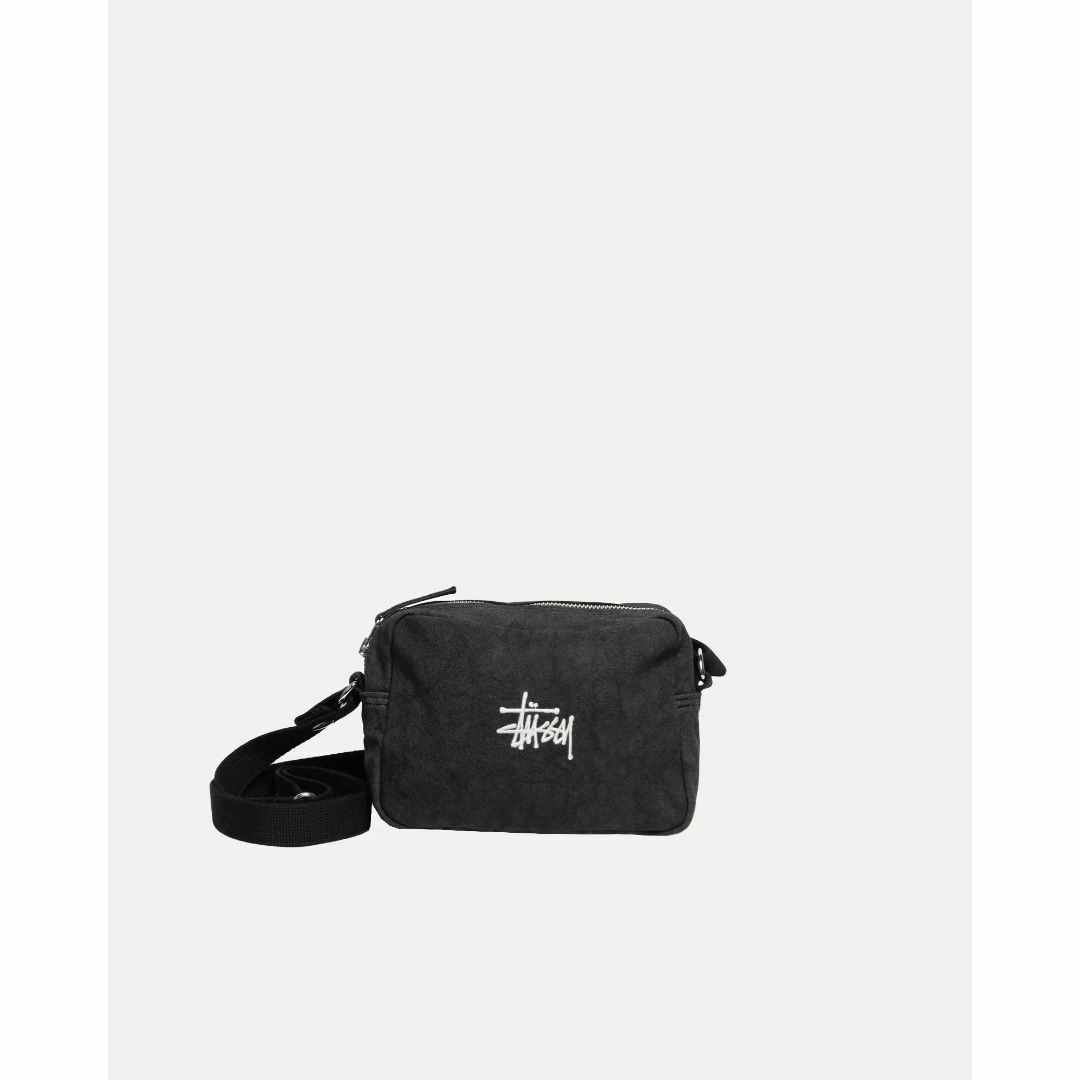 STUSSY CANVAS SIDE POUCH 黒 ポーチ