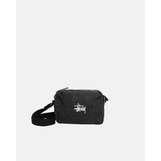 ステューシー(STUSSY)のSTUSSY CANVAS SIDE POUCH 黒 ポーチ(ショルダーバッグ)