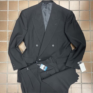 ✨新品　メンズ　激安礼服   喪服　ダブルスーツ  L  AB5  黒　良品質(セットアップ)