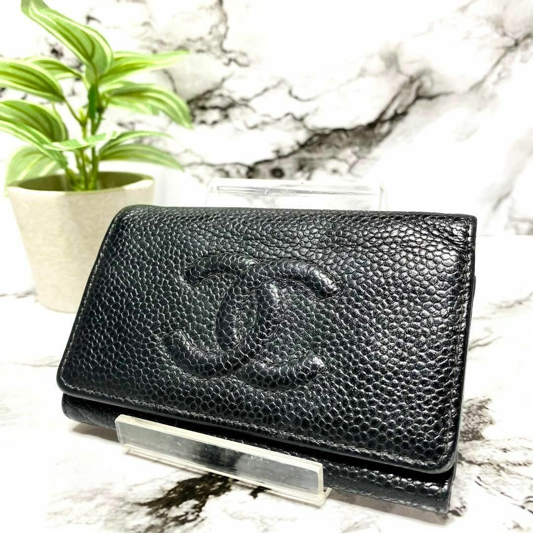 CHANEL キャビアスキン キーケース 5164