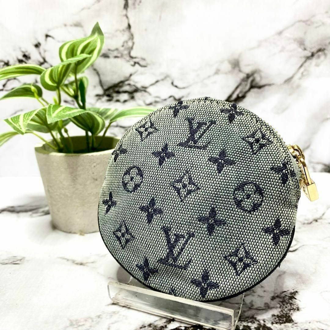 Louis Vuitton モノグラム デニム コインケース 5169-