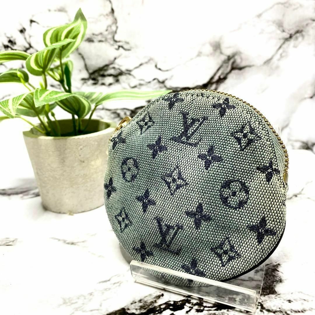Louis Vuitton モノグラム デニム コインケース 5169-