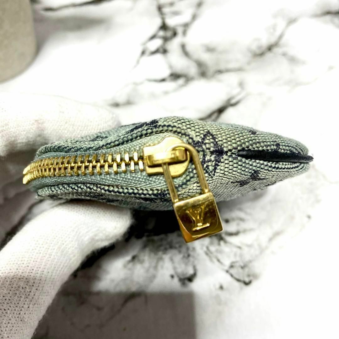 Louis Vuitton モノグラム デニム コインケース 5169-