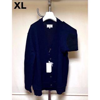 マルタンマルジェラ(Maison Martin Margiela)の新品 XL マルジェラ 22aw エルボーパッチニット カーディガン 5485(カーディガン)