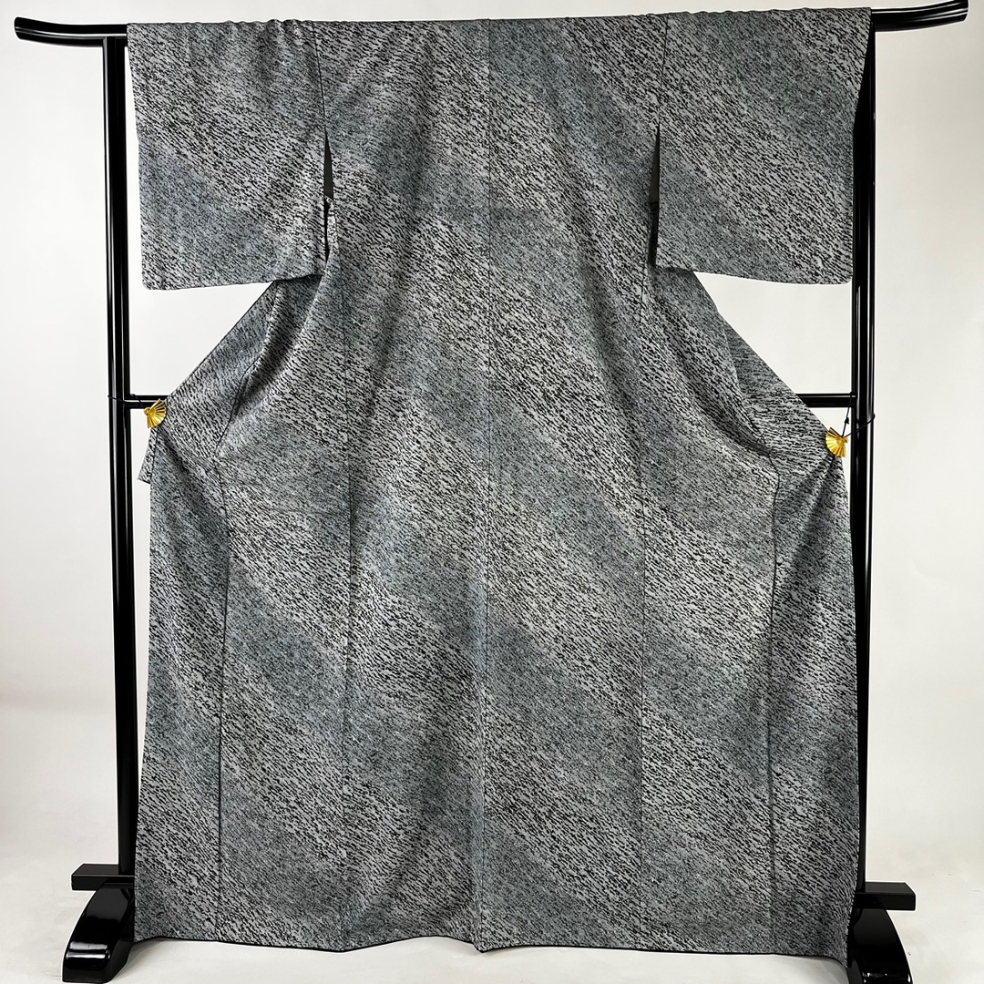 小紋 身丈170cm 裄丈65.5cm 化繊 美品 優品