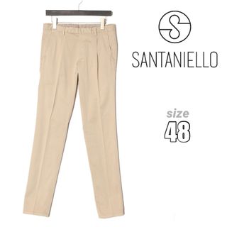 サンタニエッロ(SANTANIELLO)の新品 SANTANIELLO サンタニエッロ スリムテーパード コットンポプリン(チノパン)