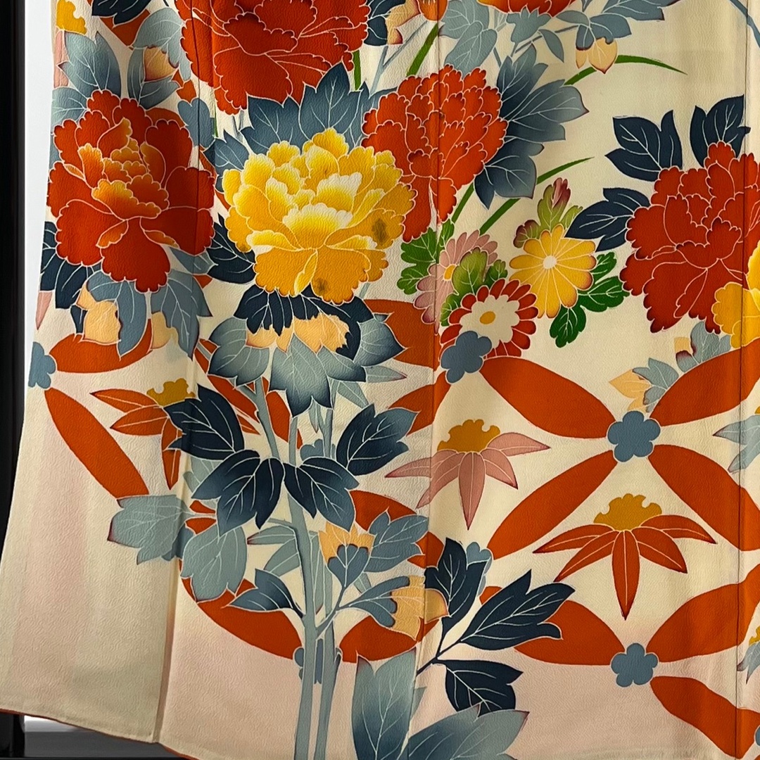 振袖 身丈156.5cm 裄丈62.5cm 正絹 秀品 【中古】