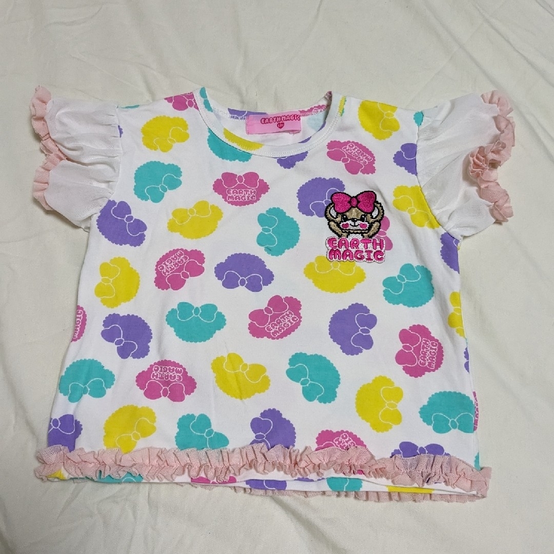 EARTHMAGIC(アースマジック)の30.アースマジック　Ｔシャツ　110 キッズ/ベビー/マタニティのキッズ服女の子用(90cm~)(Tシャツ/カットソー)の商品写真