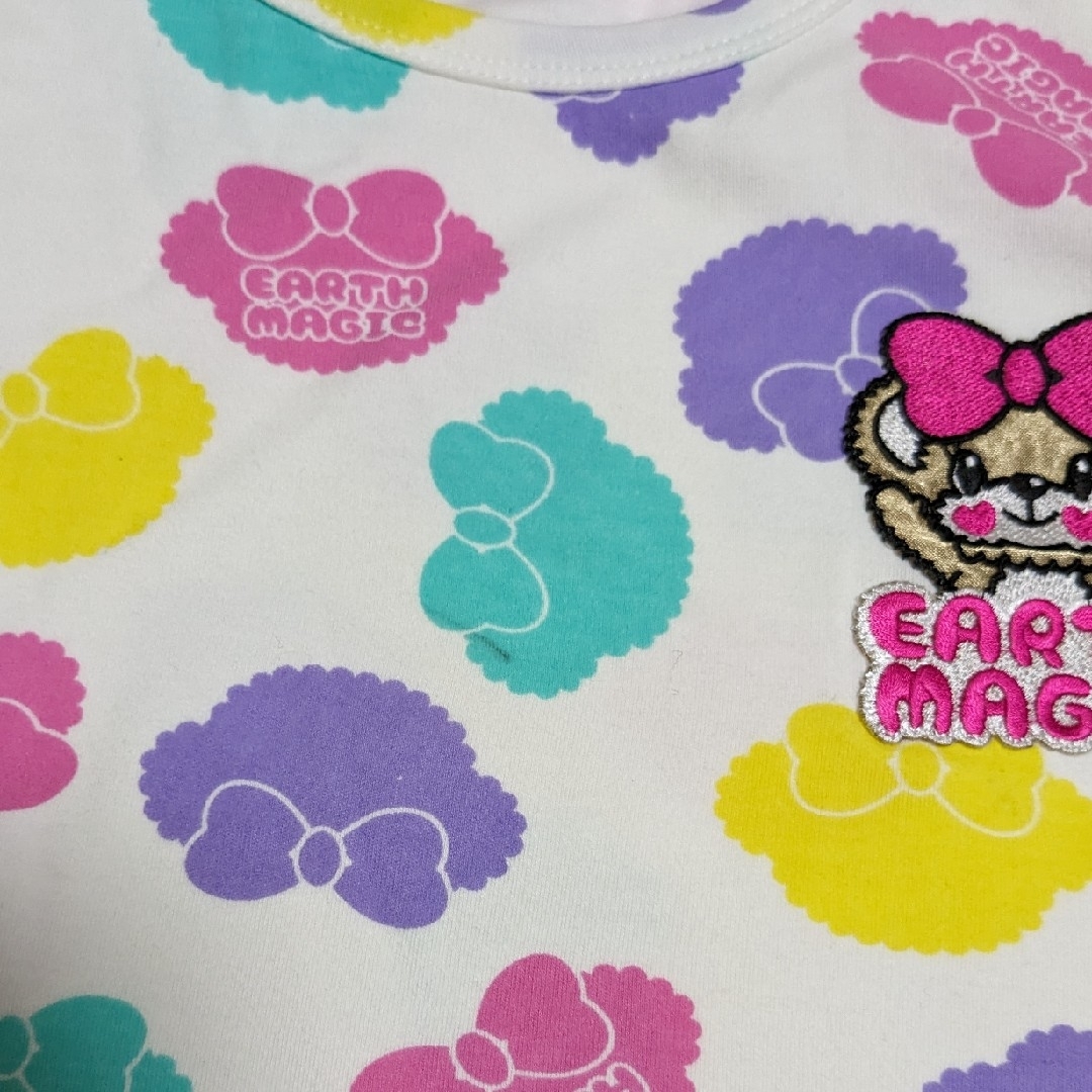 EARTHMAGIC(アースマジック)の30.アースマジック　Ｔシャツ　110 キッズ/ベビー/マタニティのキッズ服女の子用(90cm~)(Tシャツ/カットソー)の商品写真