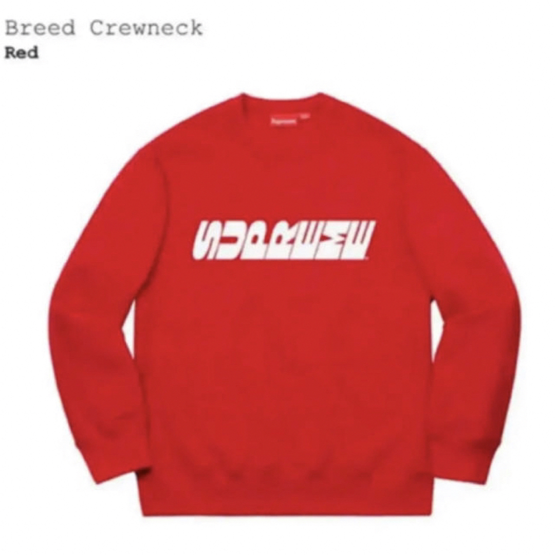 Supreme(シュプリーム)の2019AW Supreme Breed Crewneck Red M新品未使用 メンズのトップス(スウェット)の商品写真