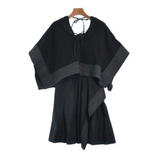 3.1 Phillip Lim / スリーワンフィリップリム | シルク ボーダー レース 切替 チュニック ペチコート付き | 0 | ブラック | レディース