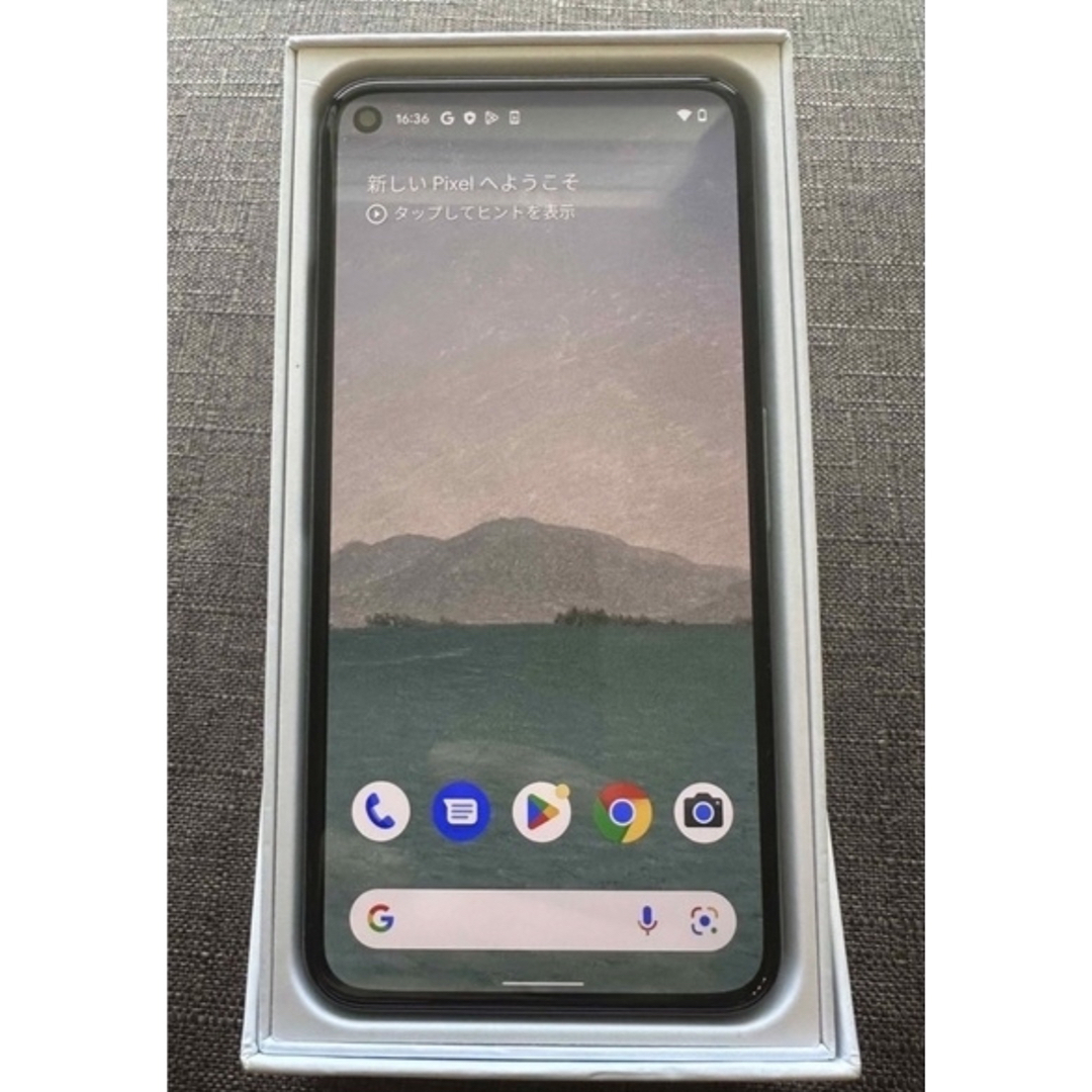 Google Pixel(グーグルピクセル)のGoogle Pixel 5 128GB Sorta Sage訳アリ品 スマホ/家電/カメラのスマートフォン/携帯電話(スマートフォン本体)の商品写真