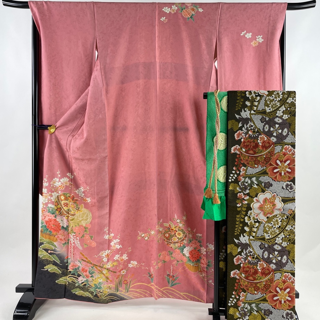 振袖 身丈163.5cm 裄丈68cm L 正絹 秀品