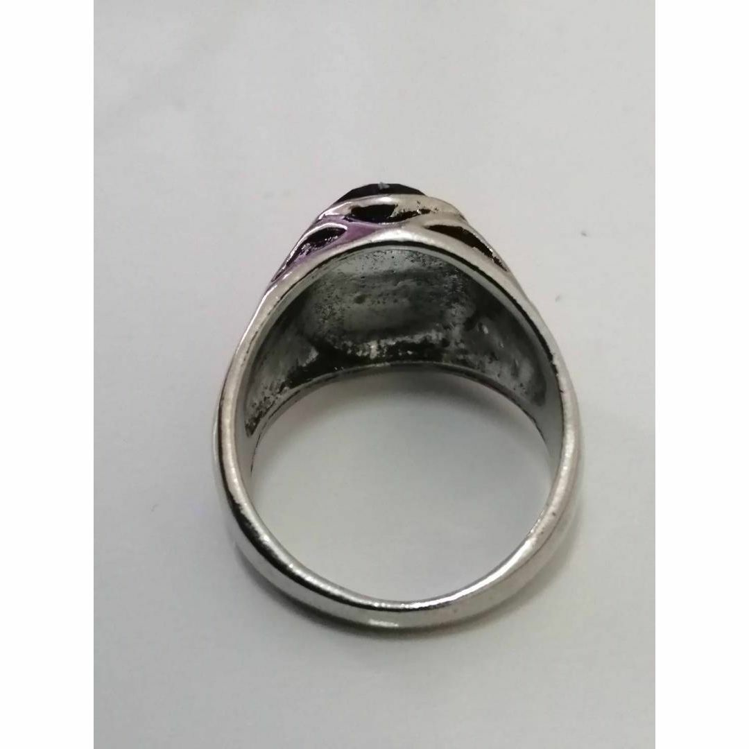 【SALE】リング メンズ ブラック アクセサリー おしゃれ 指輪 18号 メンズのアクセサリー(リング(指輪))の商品写真