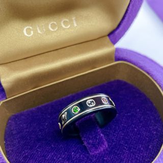 グッチ(Gucci)の【希少】GUCCI アイコンリング　コランダム　ジェムストーン　20号(リング(指輪))